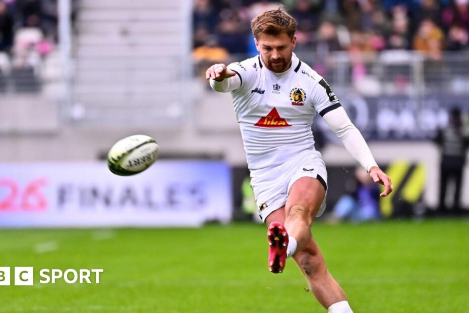 Henry Slade mencetak penalti untuk Exeter di Piala Eropa